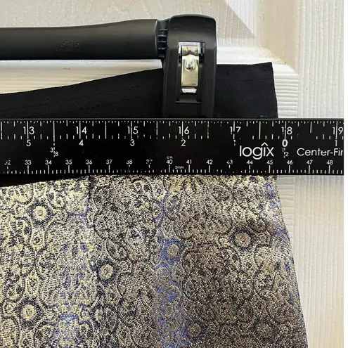 Narciso Rodriguez Gold Brocade Jacquard A Line Skirt Size 14 Festive Party
