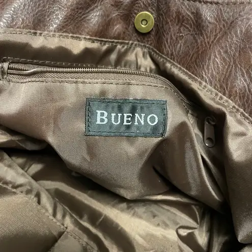 Bueno Cream Gray Brown Faux Fur Shaggy Hobo Purse Shoulder Bag