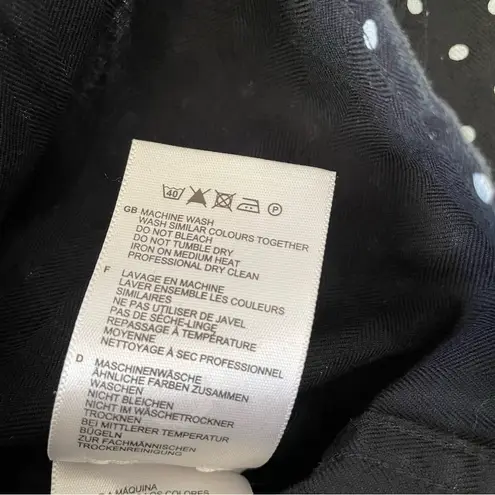 Fred Perry Polkadot Black and White Shirt Size 6