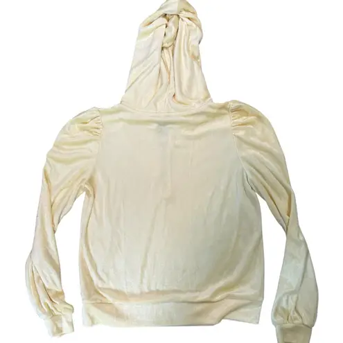 Generation Love Primrose Hoodie Small Butter Yellow Velvet NWT Women's Pullover