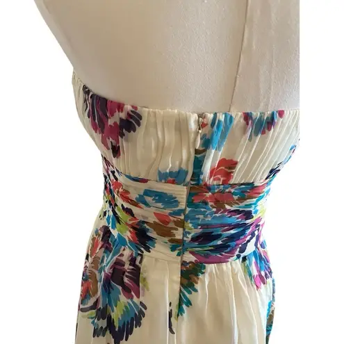 Shoshanna Women’s Multicolor Strapless Silk Dress - Size 4