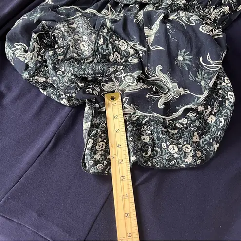 Gigio Lightweight Floral Print Navy V