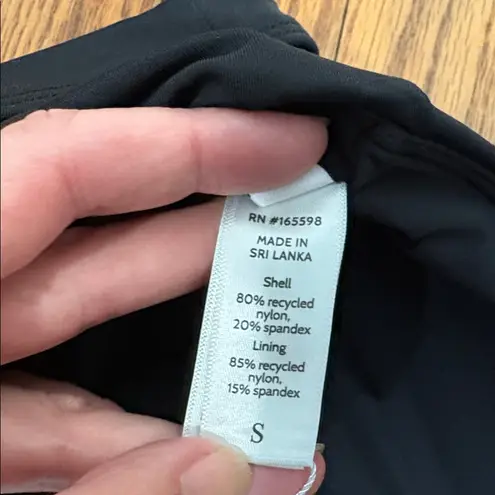 ANDIE Bikini Set Ventura Top Wide Band High Waisted Bottom Black Size S NWT