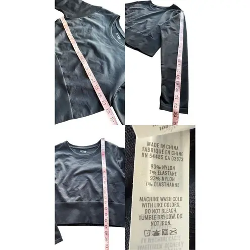 Aerie OFFLINE By  Sidewalk Seamless Long Sleeve Cropped T-Shirt Size XL