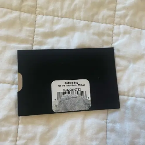 Shinola Detroit Suede Leather Saddle Bag Purse Black NEW