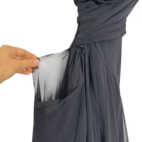 Philosophy di Lorenzo Serafini Asymmetrical Tulle Dress Black Size 4