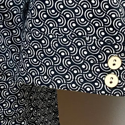 Live a Little LAL Black/White Print Short Sleeve Blazer/Jacket