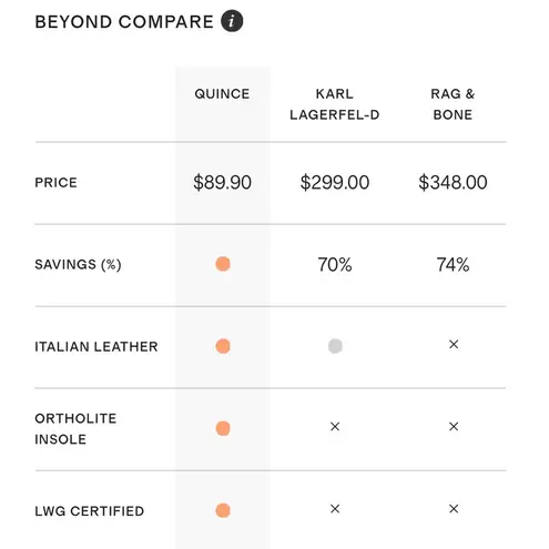 Quince Italian Leather Bold Buckle Slingback Flat Black size 6 NIB