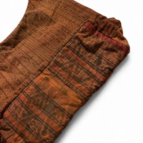 Handmade Boho Floral Embroidered Crossbody Bag Brown Red Patchwork Sling Purse