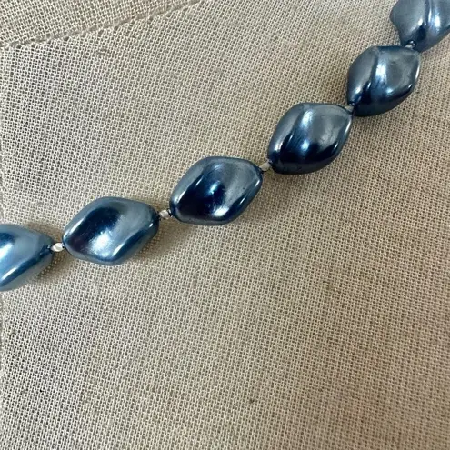 Vintage Blue  beaded necklace