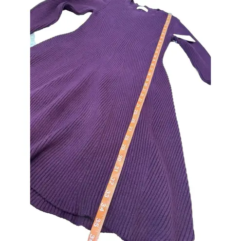 Nine West  Dress Size S Purple Knitted Ribbed Long Sleeve Sweater New Women’s