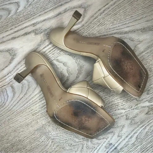 Vince Camuto  Brelanie Woven Strap Dress Mule Heeled Sandal Women’s Size 5.5