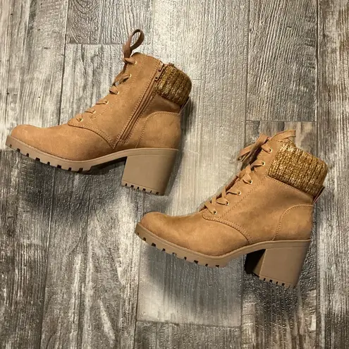 Sun & Stone Women's Tan Ankle Boots Size 8