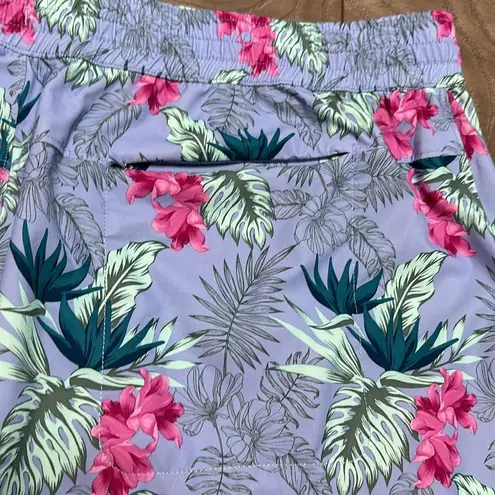 Duluth Pier Genius Blue Floral Active Hiking Swim Coverup Skirt Size XXL