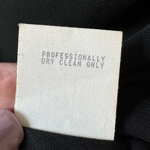 Donna Ricco NWT Vintage Black Faux Wrap Cocktail Party Dress Size 8