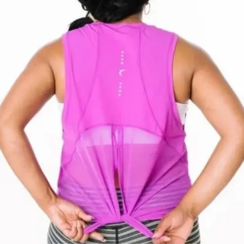 Zyia NWT Summer Purple Split Back Panel Mesh Tank XXL