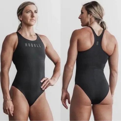 Nobull Women’s Black Racerback One-Piece Swimsuit – Size S (NWT)