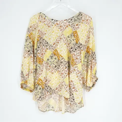 Matilda Jane NWT Good Hart by Rockport Floral Patchwork Blouse M