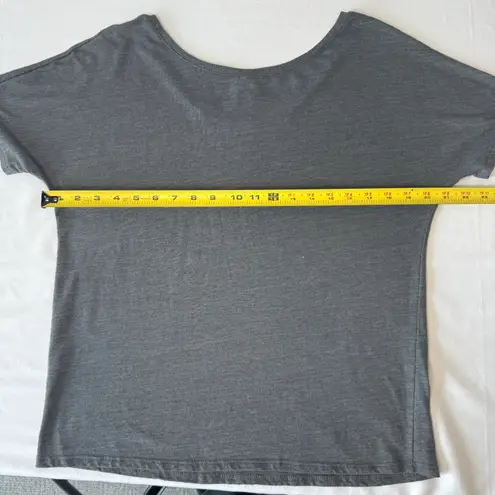 Pura Youth Slouchy Wave Tee Shirt Gray Small