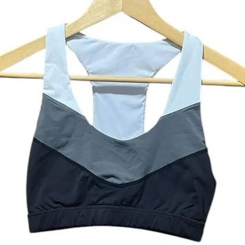 Glyder Exoflex Full Force sports bra Gray White Black Size Medium