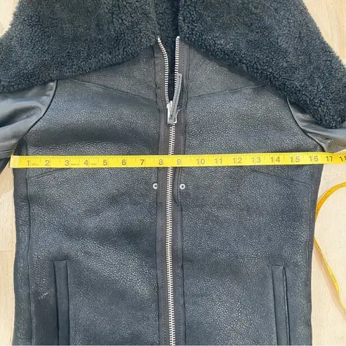 All Saints sheepskin shearling jacket