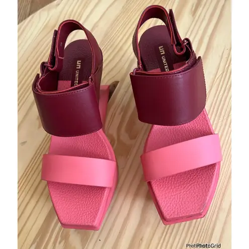 United Nude Delta Wedge Sandals 38 / 7.5 color radiant Pink
