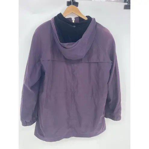 Gallery Women's Purple Coat Size XL Woman Nice Lined Zip Up