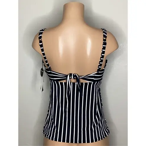 Coco reef New. black stripe 5-way tankini top. 32/34DD. RETAILS $81