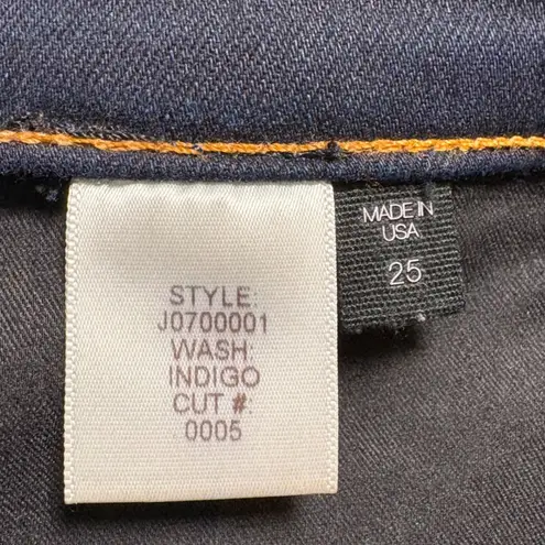 Veronica Beard Kate 10 Inch Skinny Jeans Dark indigo Wash Size 25 EUC