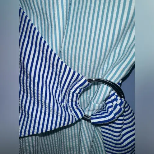 ONIA Lila One Piece Swimsuit Seersucker Nautical NWOT Size S