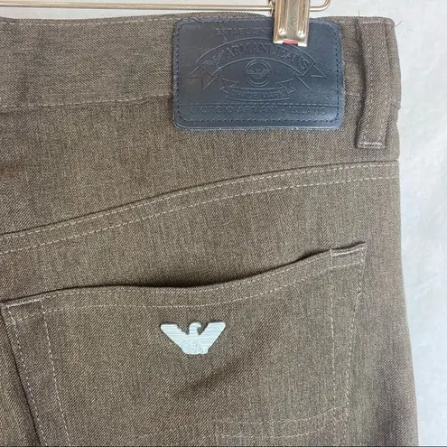 Giorgio Armani  Jeans Brown High Waist Straight Leg Jeans 34