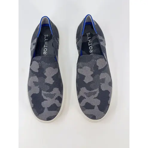 Rothys Womens Shoes Gray The Original Slip On Sneaker Camouflage Loafer US 9.5 Black