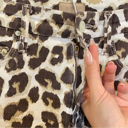 Mother High Waisted Looker Ankle Fray In Touch Of The Tiger Size 24