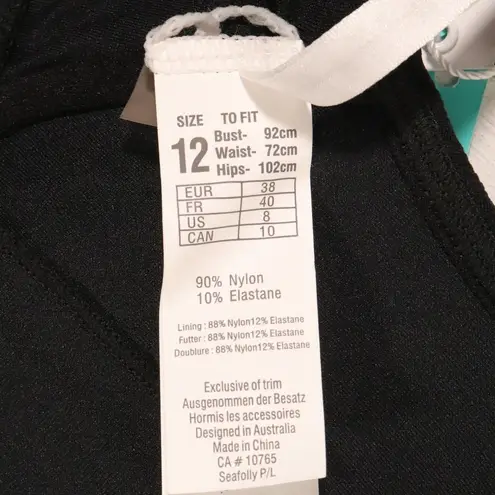 Seafolly NWT Inka Rib Sweetheart Bustier in Black