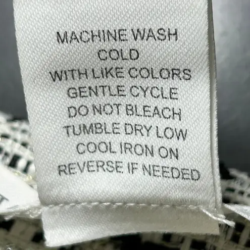 Altar'd State NWT  Boucle Tweed Mini‎ Skirt White Gold Career Party Holiday XL