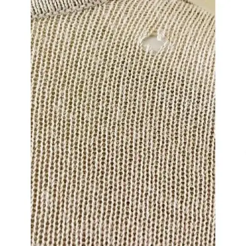 JM Collection Womens Oversized Ribbed 3/4 Sleeves Tan Open-Front Cardiga…