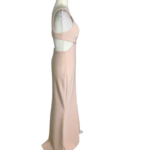 Significant Other Evie Cut Out Open Back Long Dress Blush Size 4 NWT