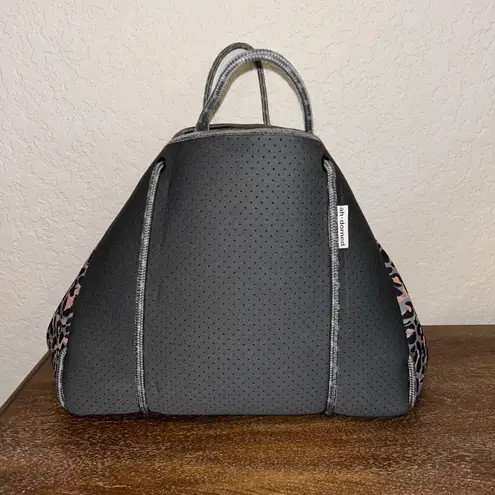 Ahdorned Ah-Dorned Neoprene Animal Print Large Tote Shoulder Purse Bag