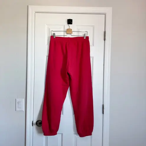 Tna COZY Fleece Sweatpants Joggers in Red Size S