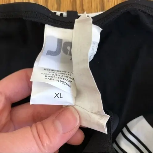 Jag jeans NEW NWOT Solid Black Blue White Belted Stripe Y2K Bikini BOTTOM XL