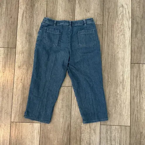 Pendleton Denim Capri Pants Cropped Jeans Blue Petite Size 4