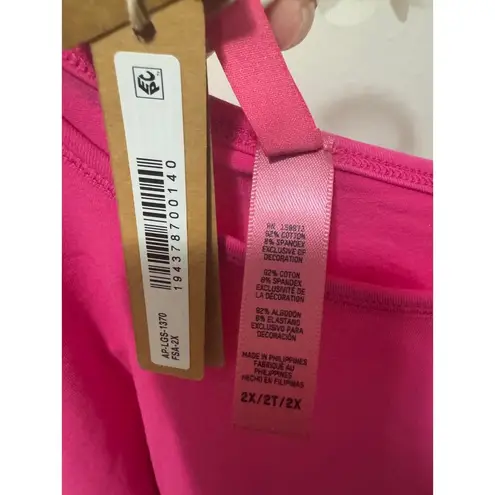 SKIMS Size 2X Cropped Long Sleeve T-Shirt Top AP-LGS-1370 Raspberry Shirt NWT