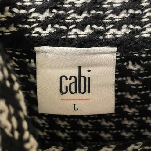 CAbi  Fergie Split Stripe Turtleneck Sweater Large