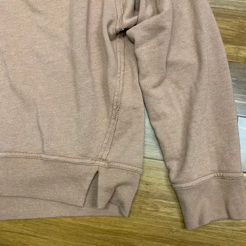 Michael Stars V-Neck Pullover Sweatshirt Womens Size XL Brown Relaxed Fit Comfy