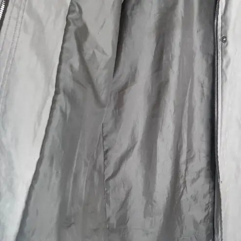 Gallery Tan Full Zip Trench Coat Size Petite Small