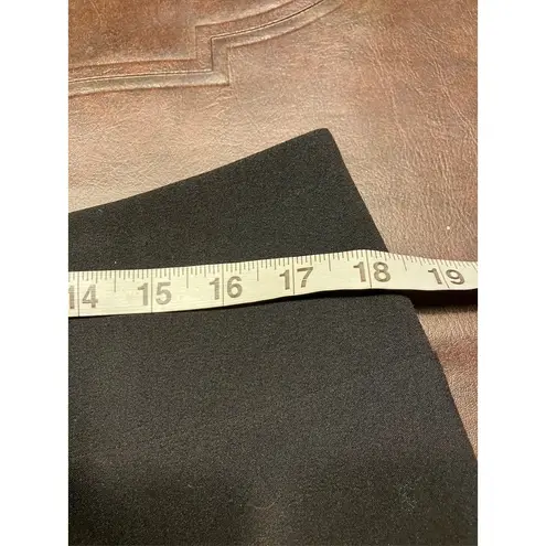 Ellen Tracy Womens Black Career Pencil Skirt Lined Back Slit Size 12 Classic