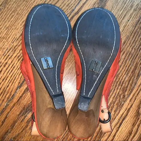 Anthropologie  Schuler & Sons Leather Cut Wedges