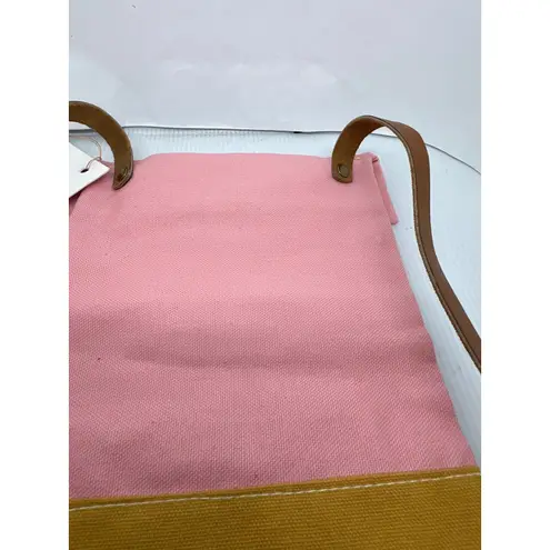 ROAM by 42 Pressed Travel Bag Crossbody Pink Mustard Canvas Purse