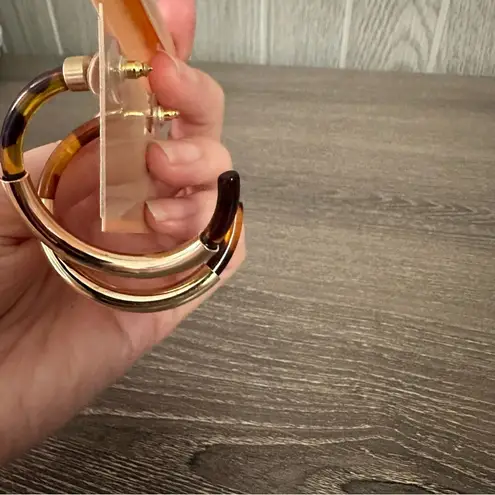 Kenneth Jay Lane Couture Shopbop Gold/Tortoise Post Hoop Earrings Gold