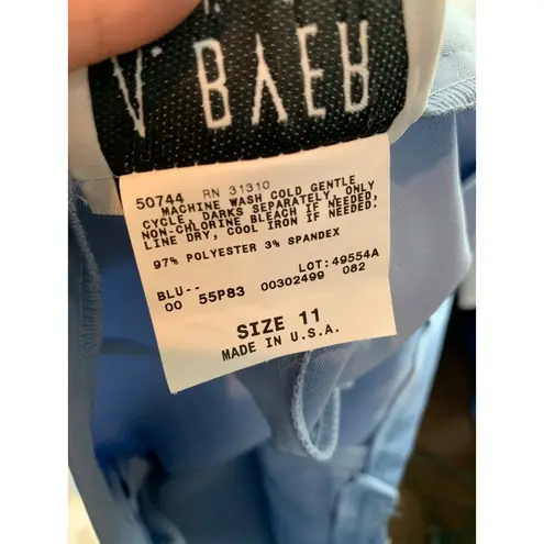 A Byer A. Byer Womens Size 11 Light Blue Flared Pants